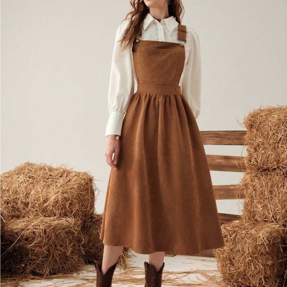 COPY - NWOT Apricot Corduroy Dress
